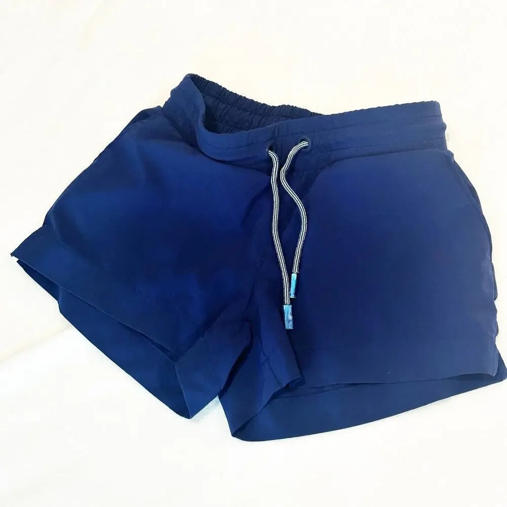 Athleta Girl Shorts sz M (8-10) Navy Blue athletic shorts girls